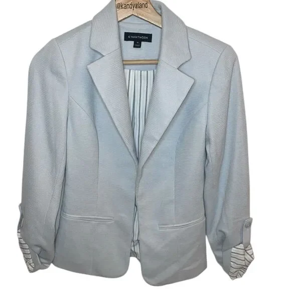 41 HAWTHORN Gray Open Front Blazer Jacket - Picture 2 of 5